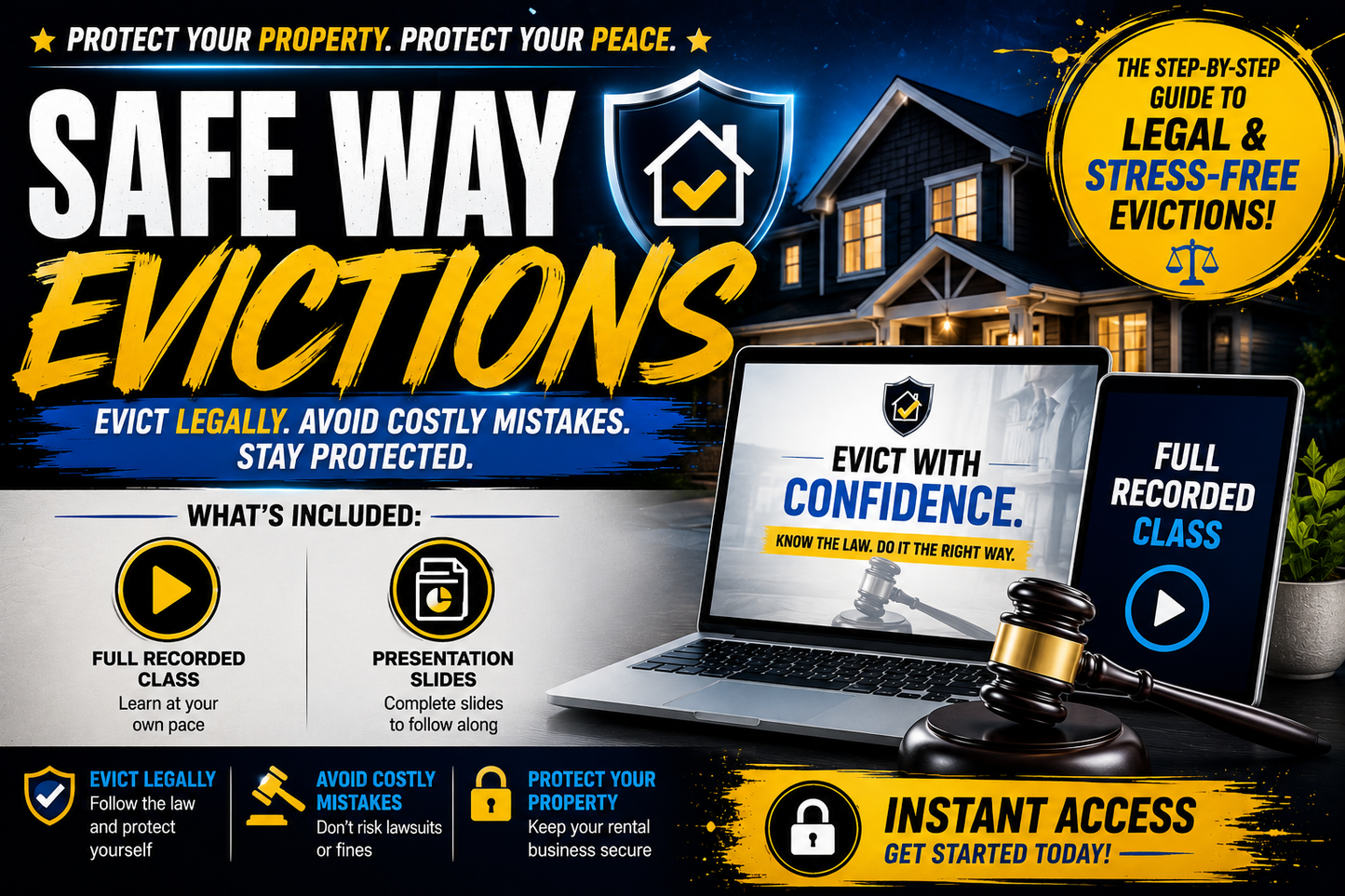 Safe Way Evictions: The Step-by-Step Guide to Legal & Stress-Free Evictions
